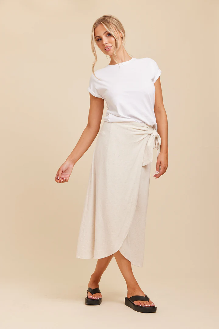 Jina linen skirt