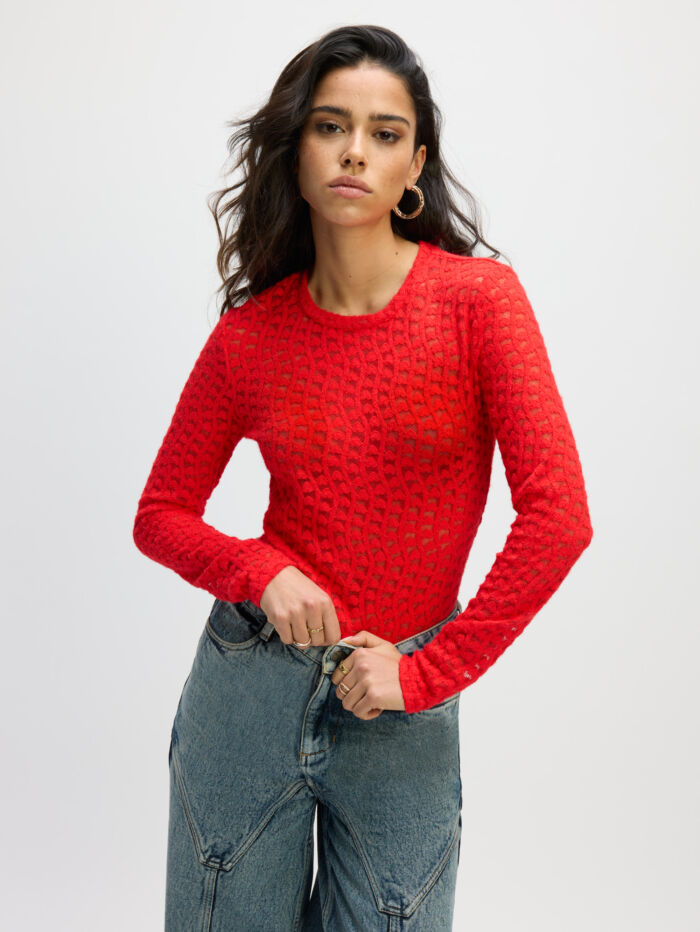 longsleeve MAYA red