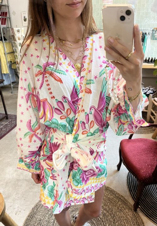Isla jurk pink