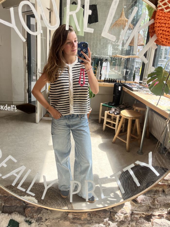VEST TESSA ZWART - Afbeelding 2