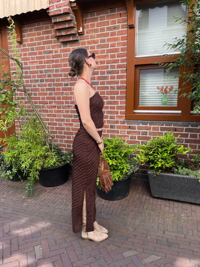 Top Lara bruin - Afbeelding 3