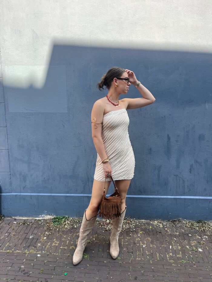 Jurk Floor beige - Afbeelding 2
