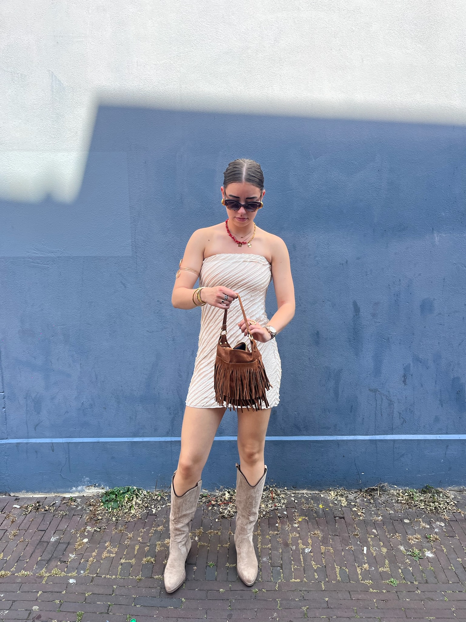 Jurk Floor beige