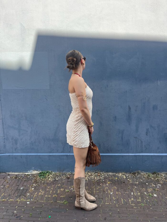 Jurk Floor beige - Afbeelding 3