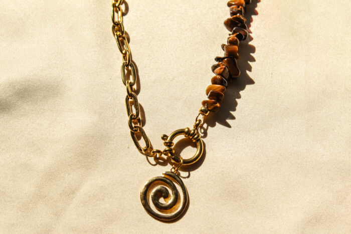 Terra Flow Necklace - Goud - Afbeelding 3