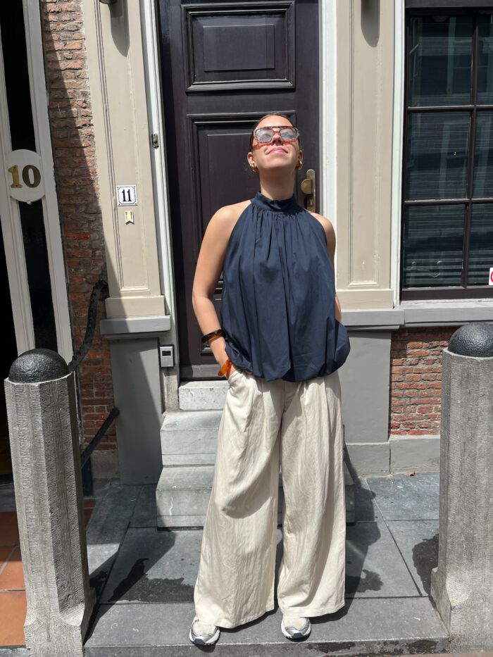 Top Lieke donkerblauw - Afbeelding 2