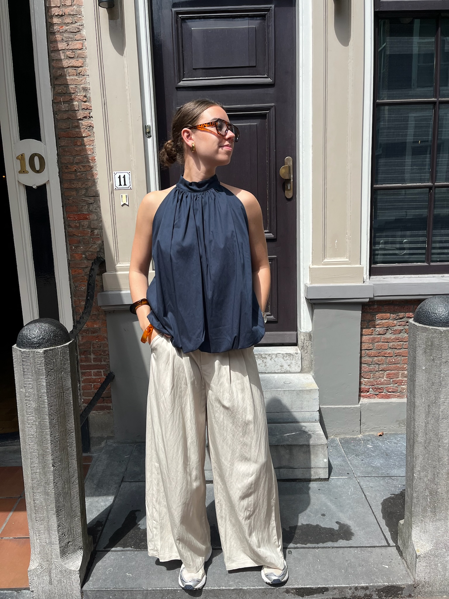 Top Lieke donkerblauw