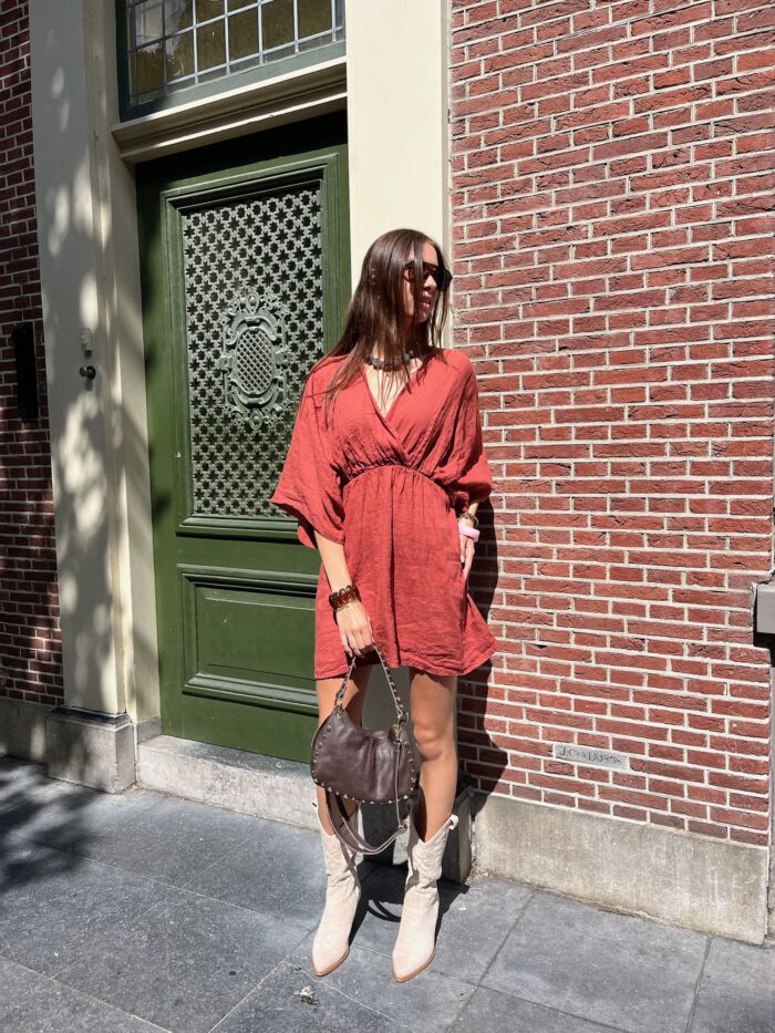 Jurk Amber Roest - Afbeelding 2