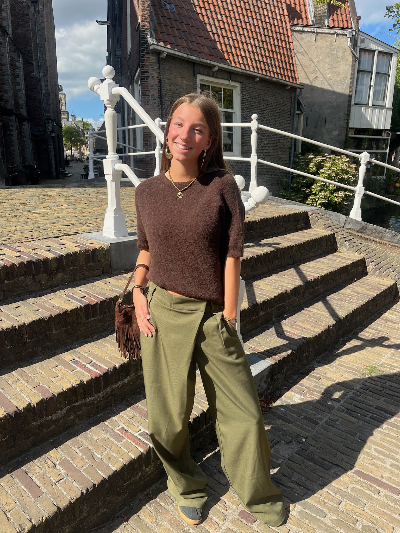 Amy trui donkerbruin