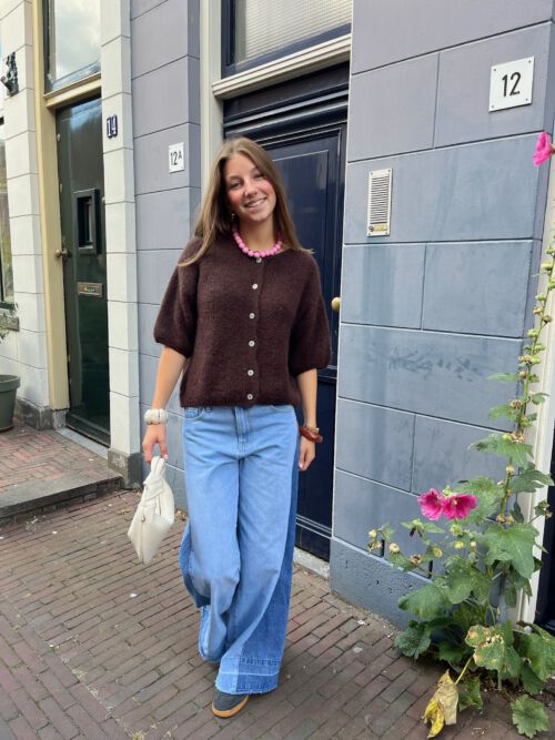 Vest Marie bruin