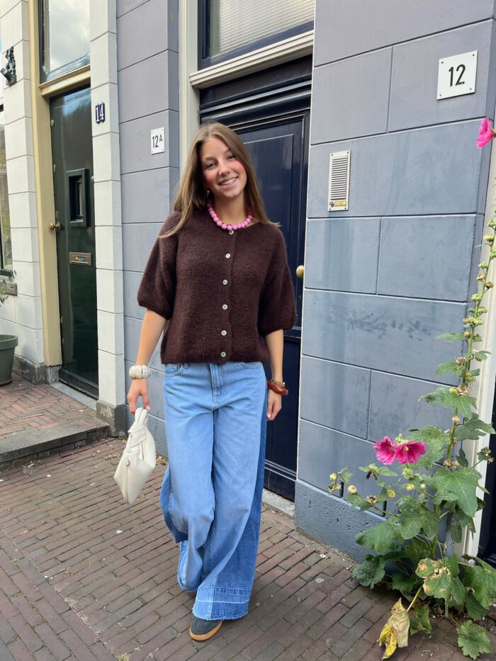 Vest Marie bruin