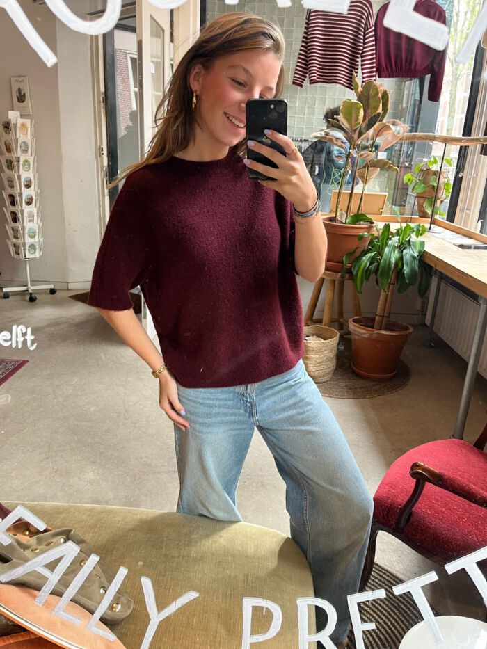 Trui amy bordeaux