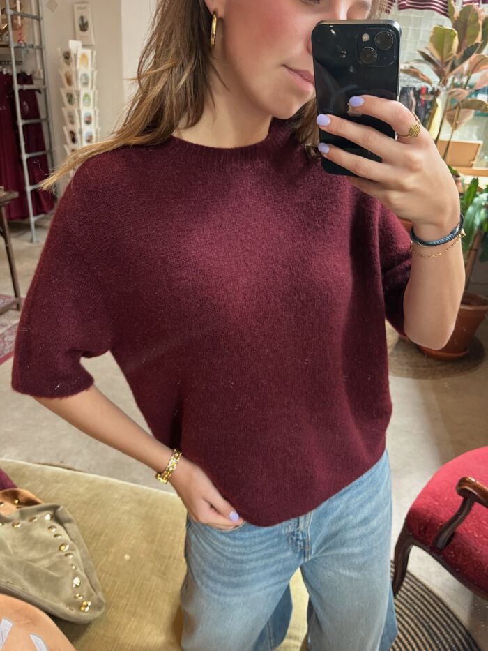 Trui amy bordeaux - Afbeelding 2