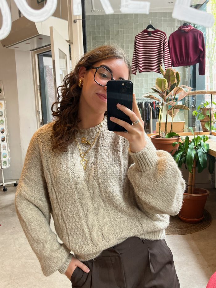 Trui mia beige