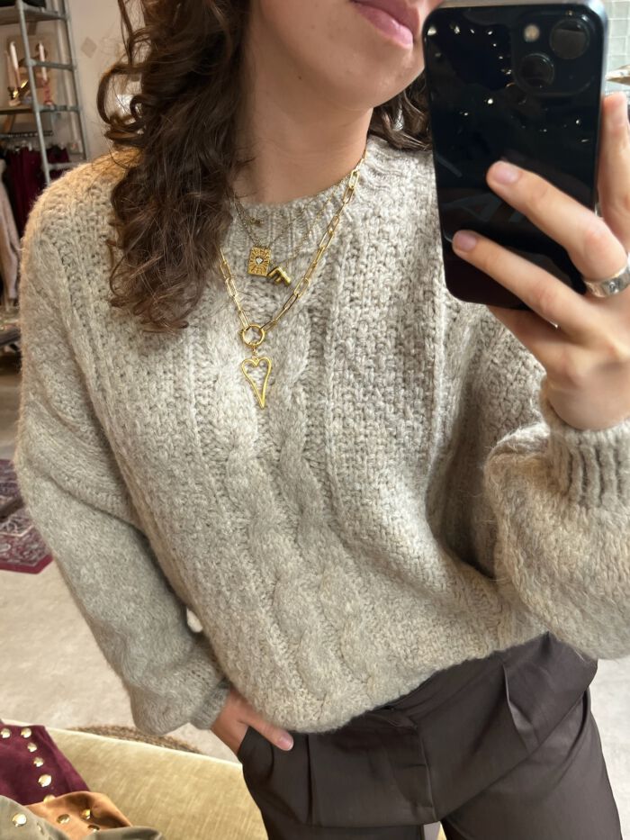 Trui mia beige - Afbeelding 2