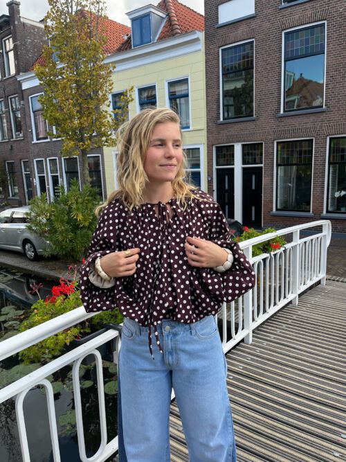 BLOUSE MIRANDA BORDEAUX