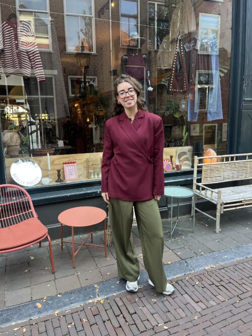 Chloe blazer bordeaux