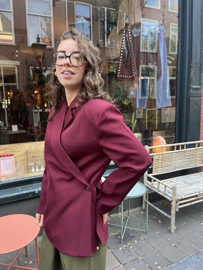 Chloe blazer bordeaux - Afbeelding 2