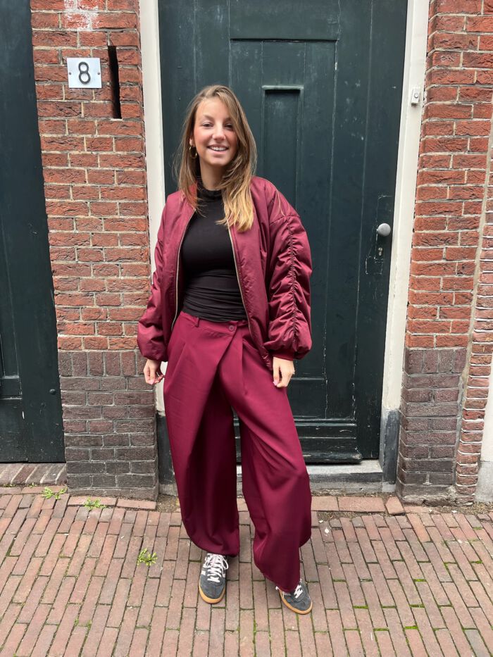 Broek lotje bordeaux - Afbeelding 2