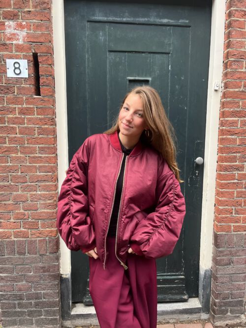 Bomber Carmen bordeaux