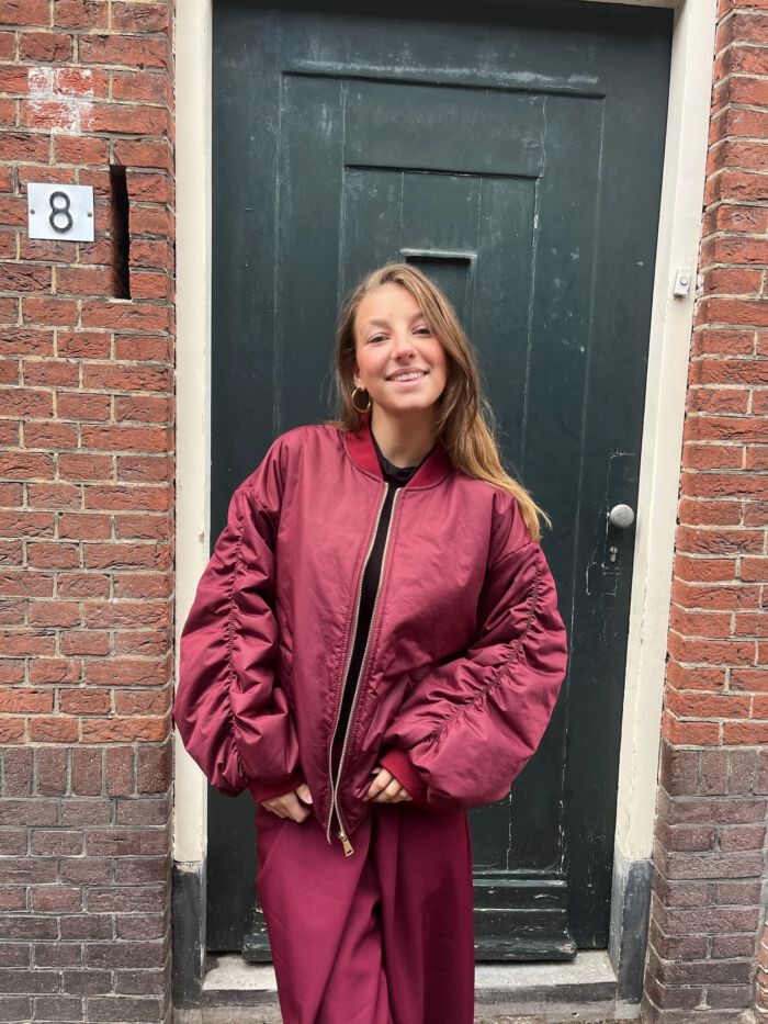 Bomber Carmen bordeaux - Afbeelding 2
