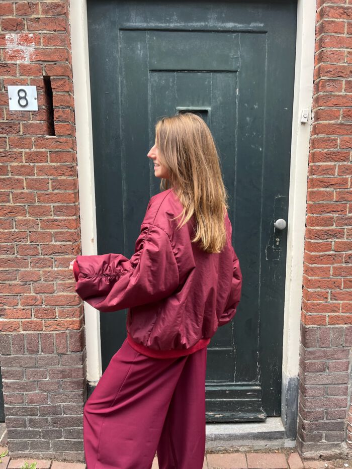Bomber Carmen bordeaux - Afbeelding 3