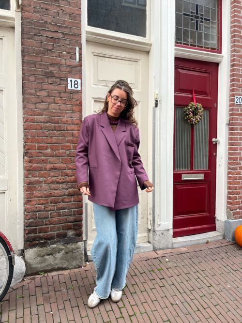 Camilla blazer aubergine