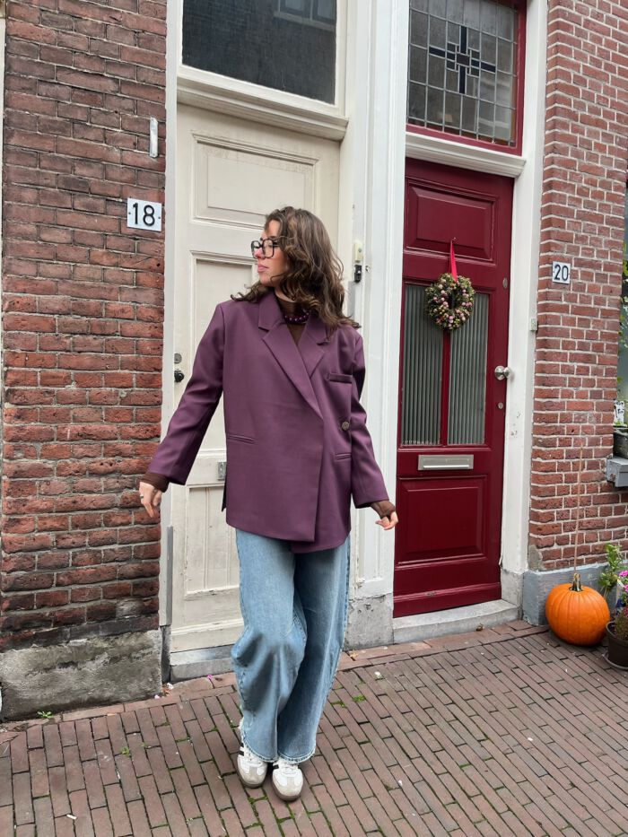 Camilla blazer aubergine - Afbeelding 2