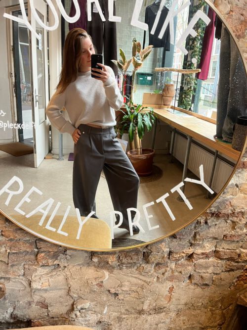 Nina Balloon pantalon grijs