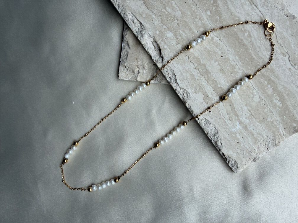 Lange ketting parels Sky