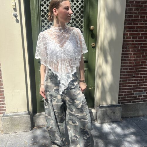 Camo broek wide fit